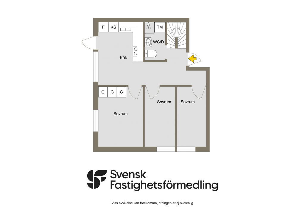 Planritning entréplan 2D