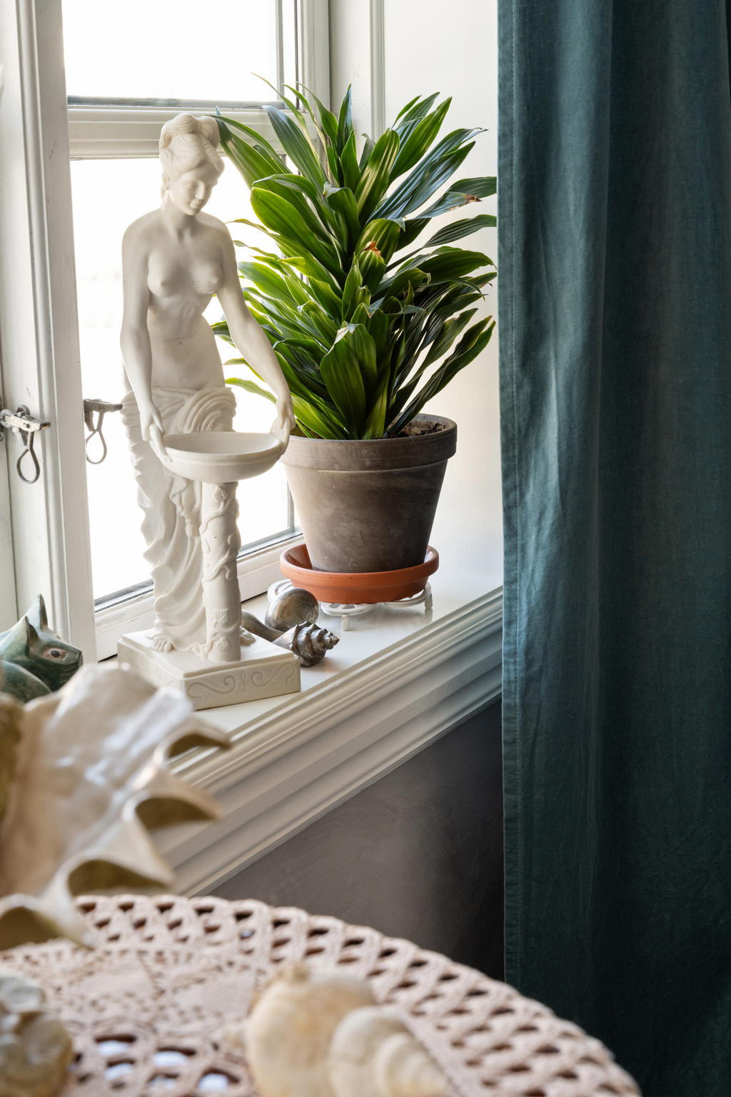 Detaljbild sovrum.