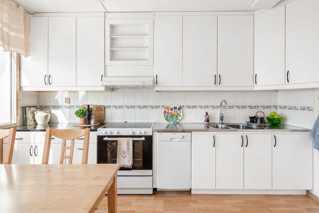 Idébild med köksluckor i vitt utförande