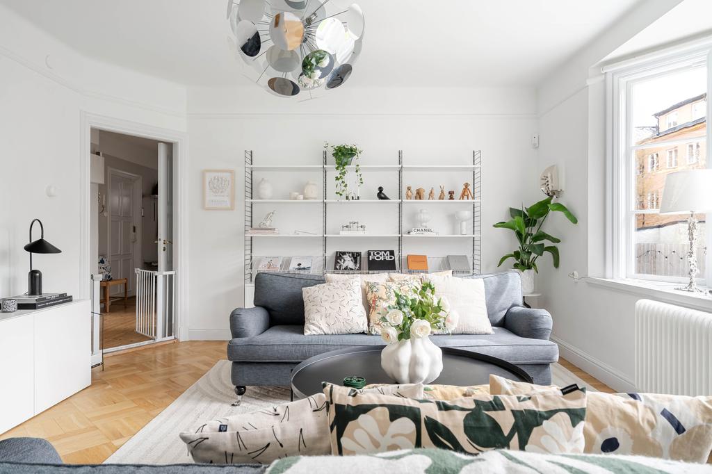 Härligt ljus i hela bostaden