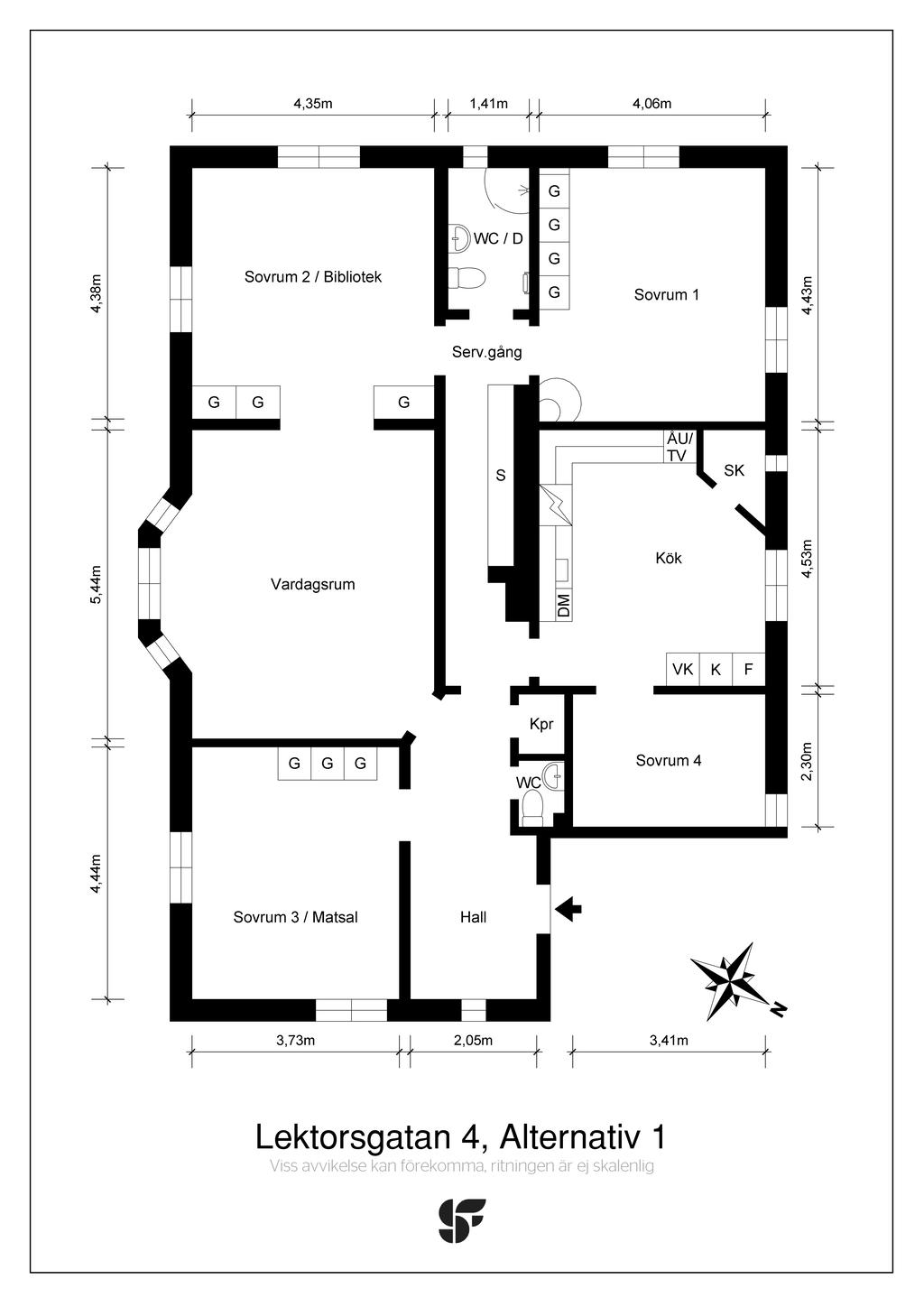 Alternativ planlösning