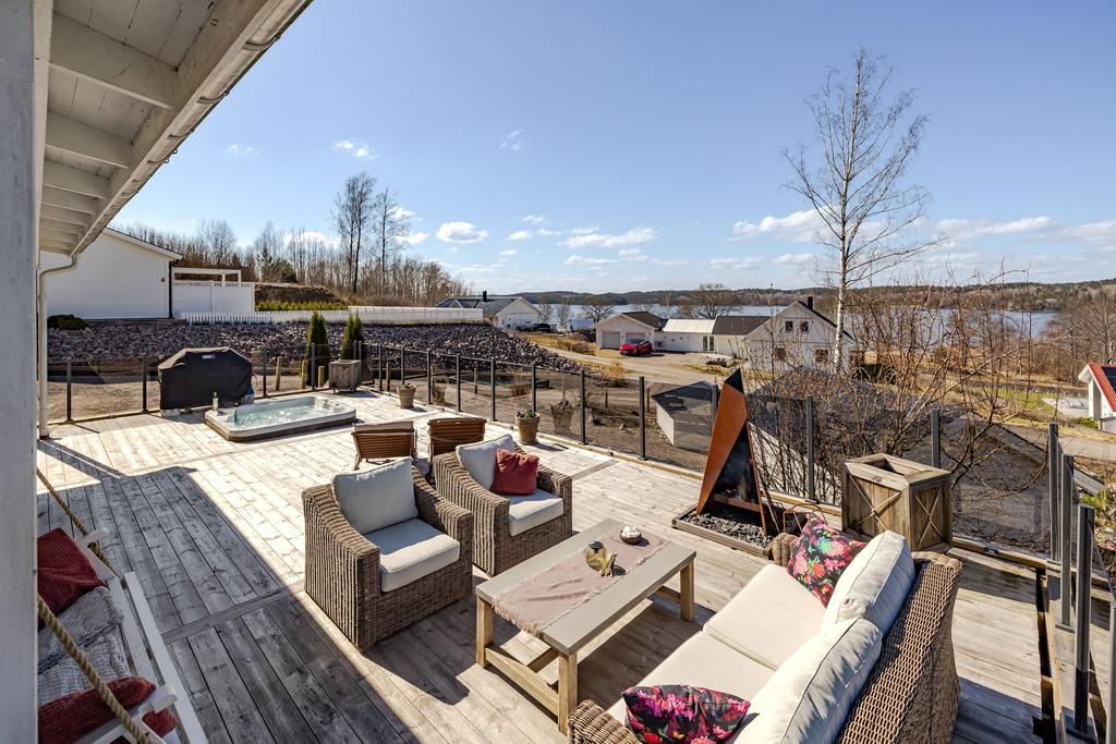 Lugnt och fridfullt i en nybyggd del av Svärtinge. 