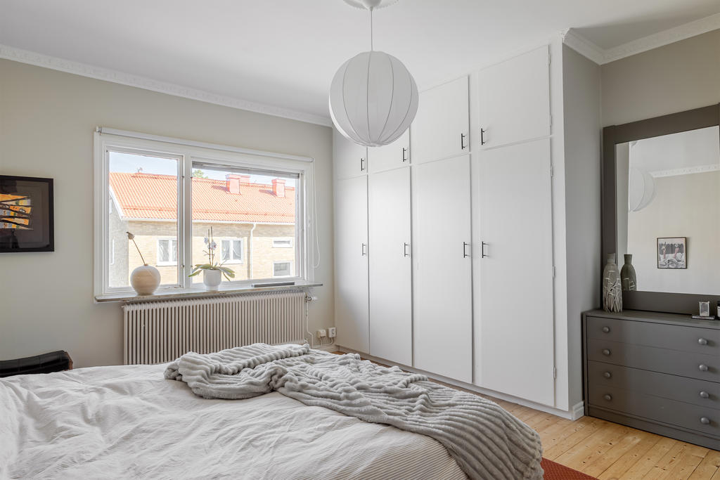 Sovrum med bra förvaring