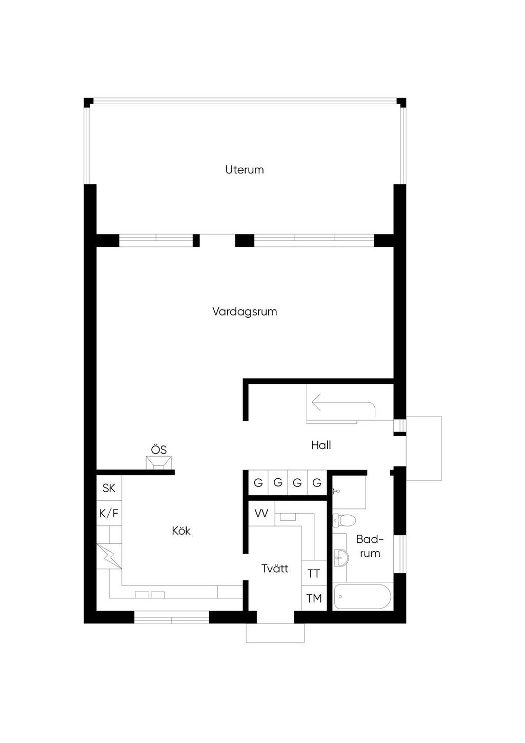 Planlösning 1:a vån.