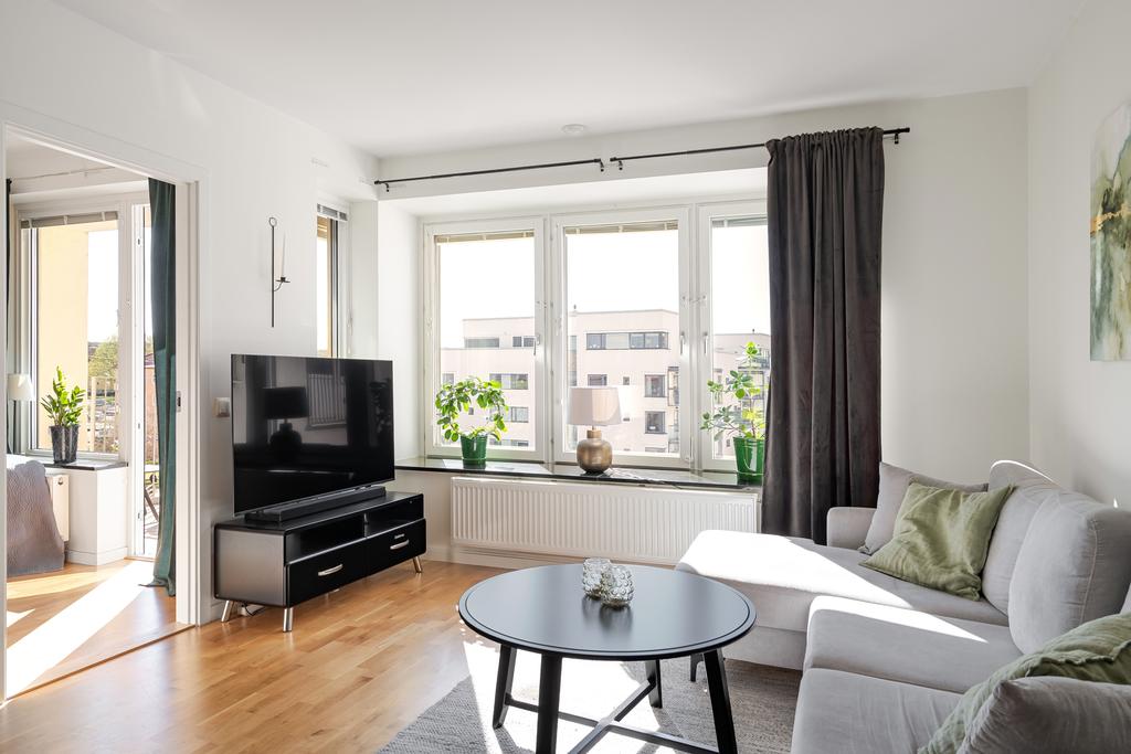 Ljust och trevligt vardagsrum