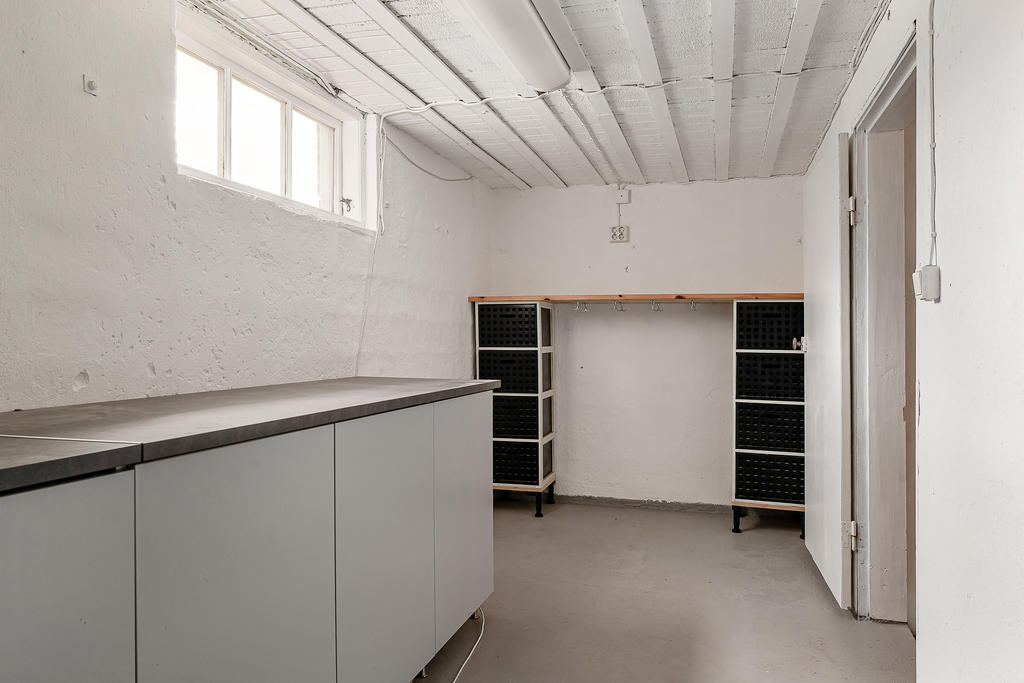 Klädvårdsrum o källaren
