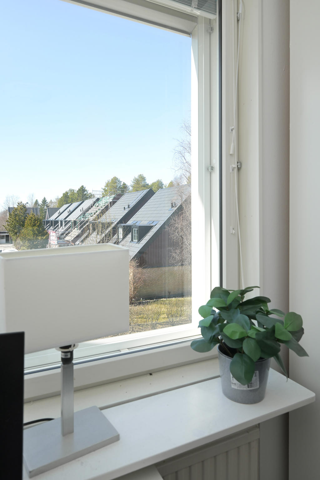 Utsikt sovrumsfönster