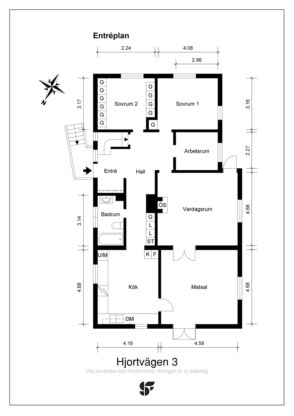 Planritning entréplan