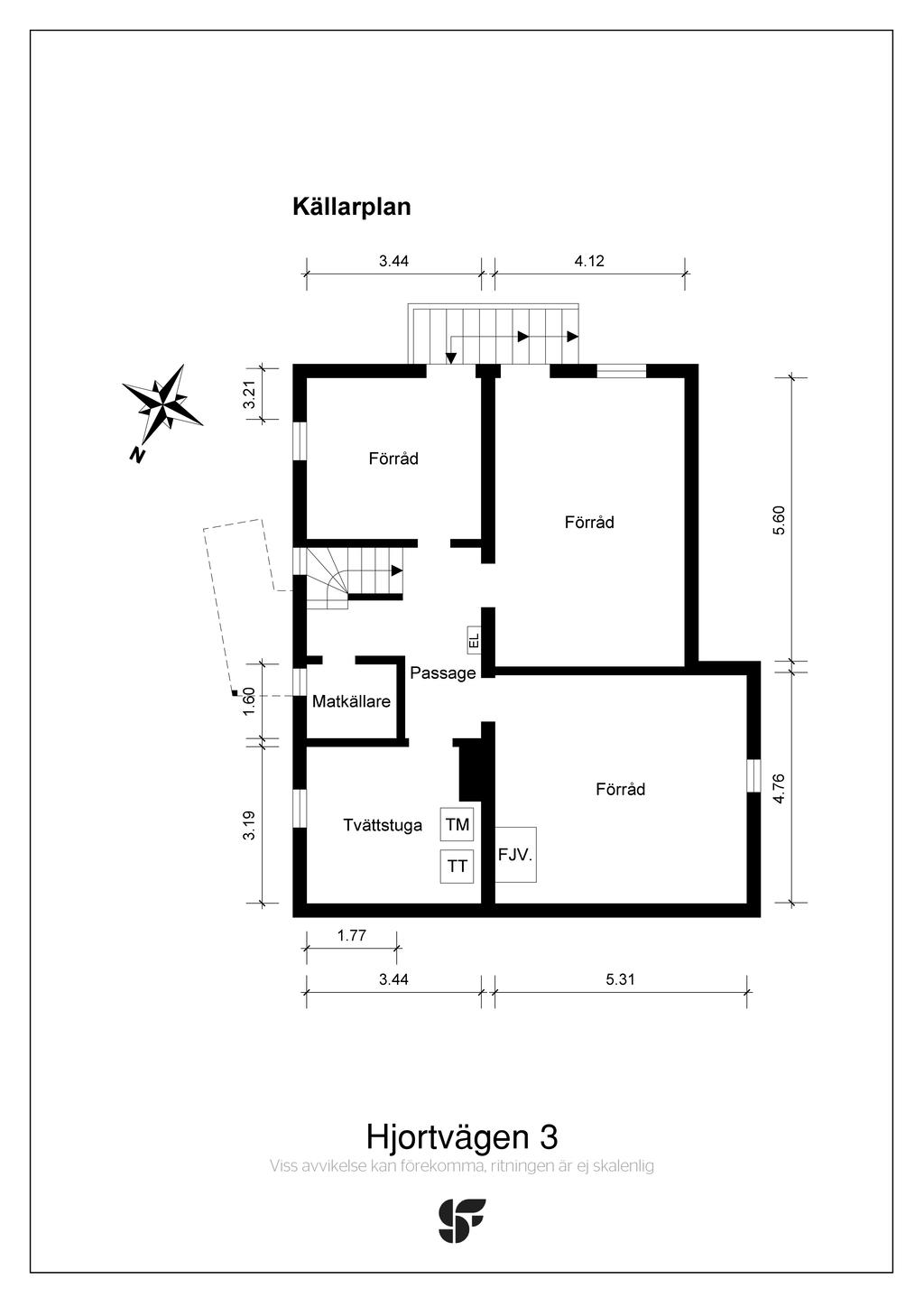 Planritning källarplan 