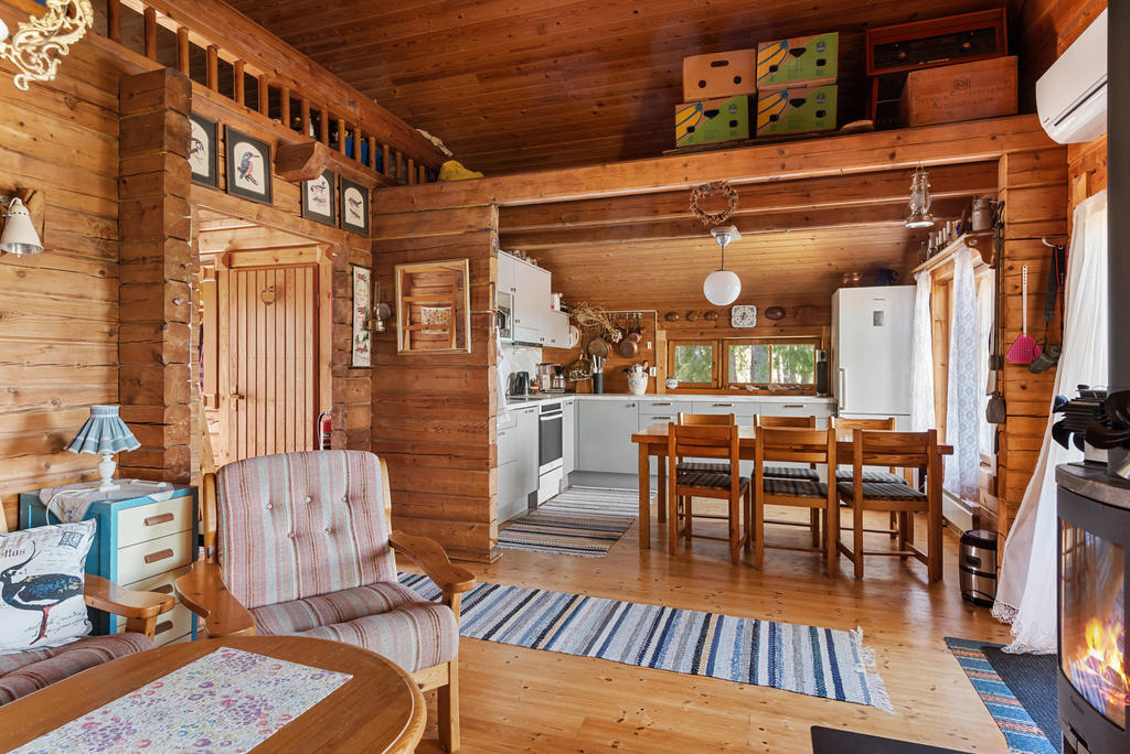 Öppen planlösning mellan allrummet och köket