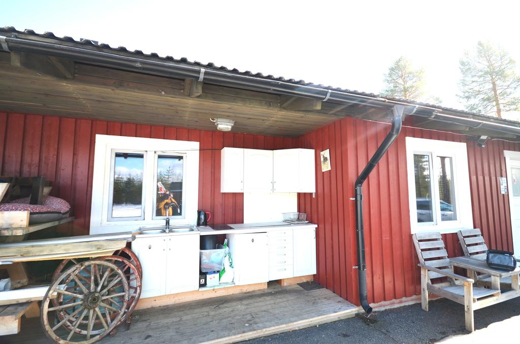 Diskstation för campinggäster