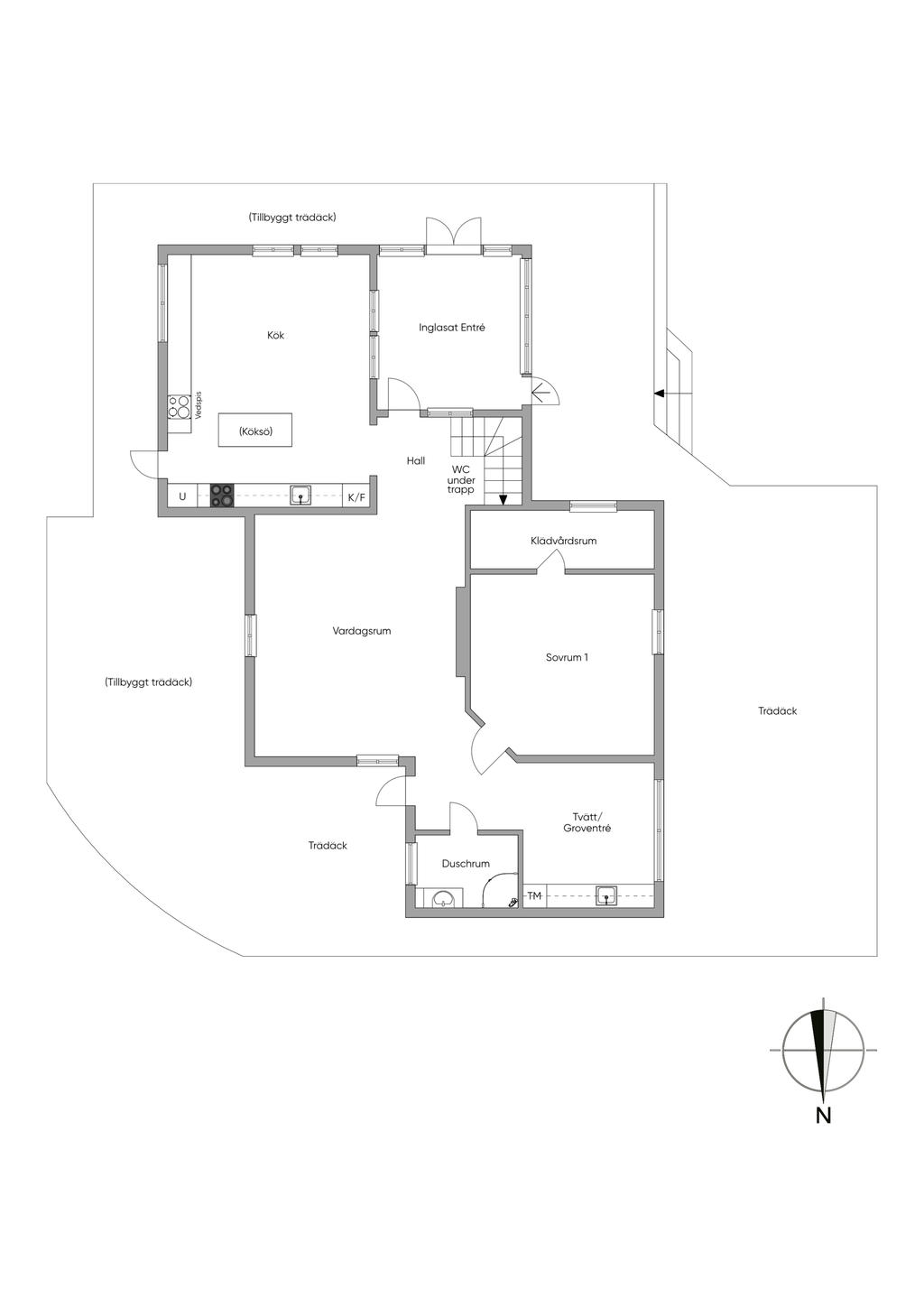 Planritning entréplan 