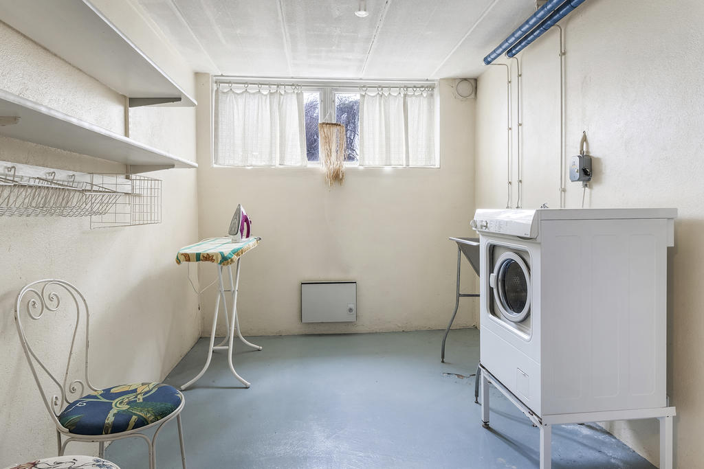 Tvättstuga i källarplan