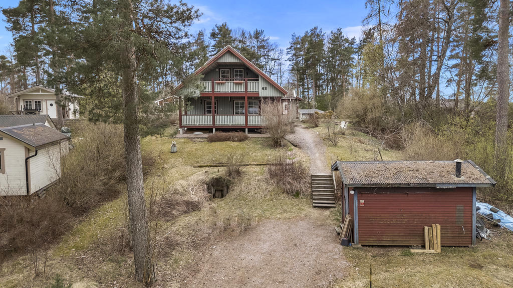 Huset på höjden med fin utsikt