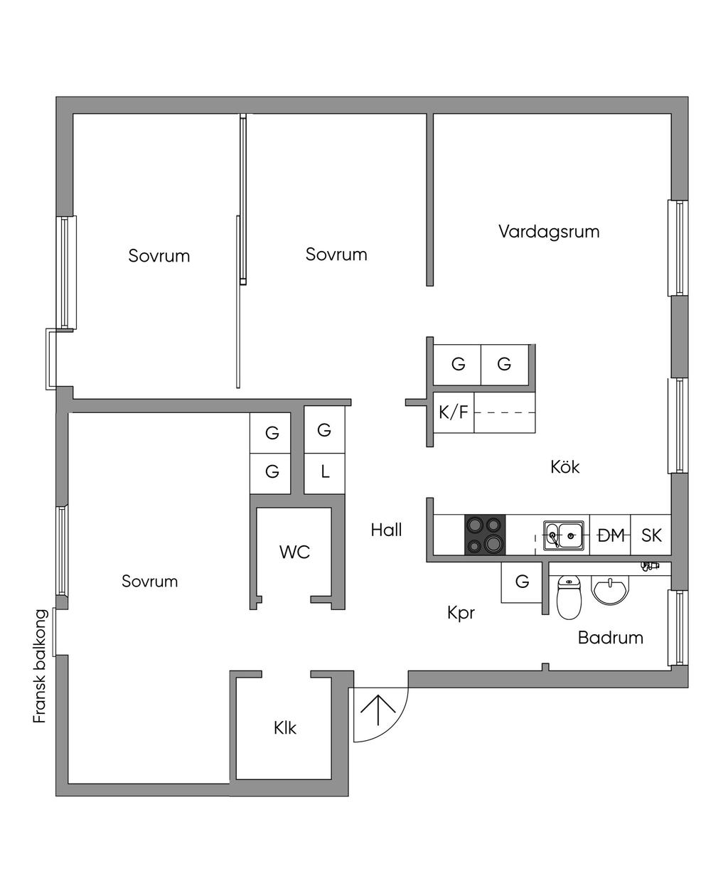 Alternativ planlösning 2