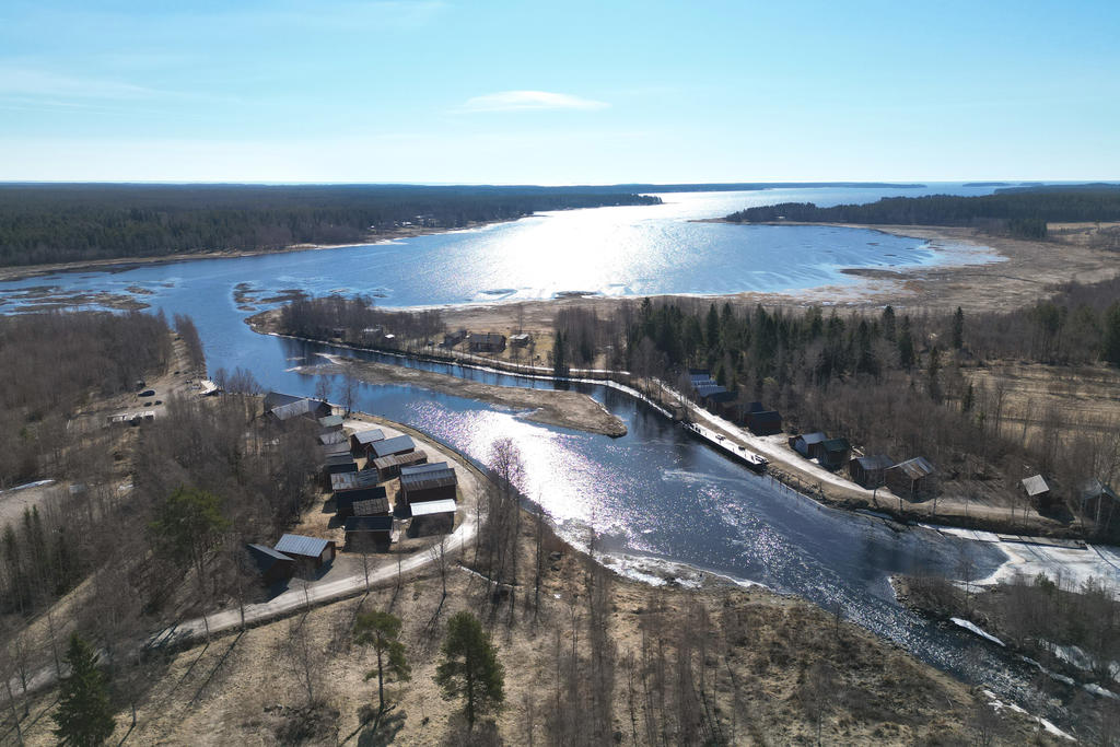 Täfteåns delta mot Täfteåfjärden/havet