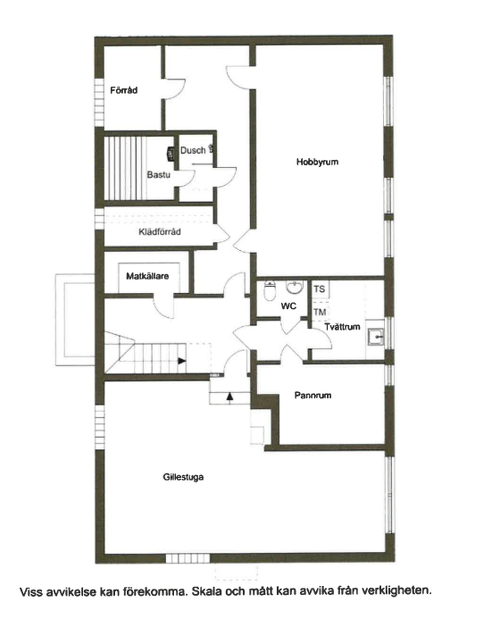 Planlösning källarplan