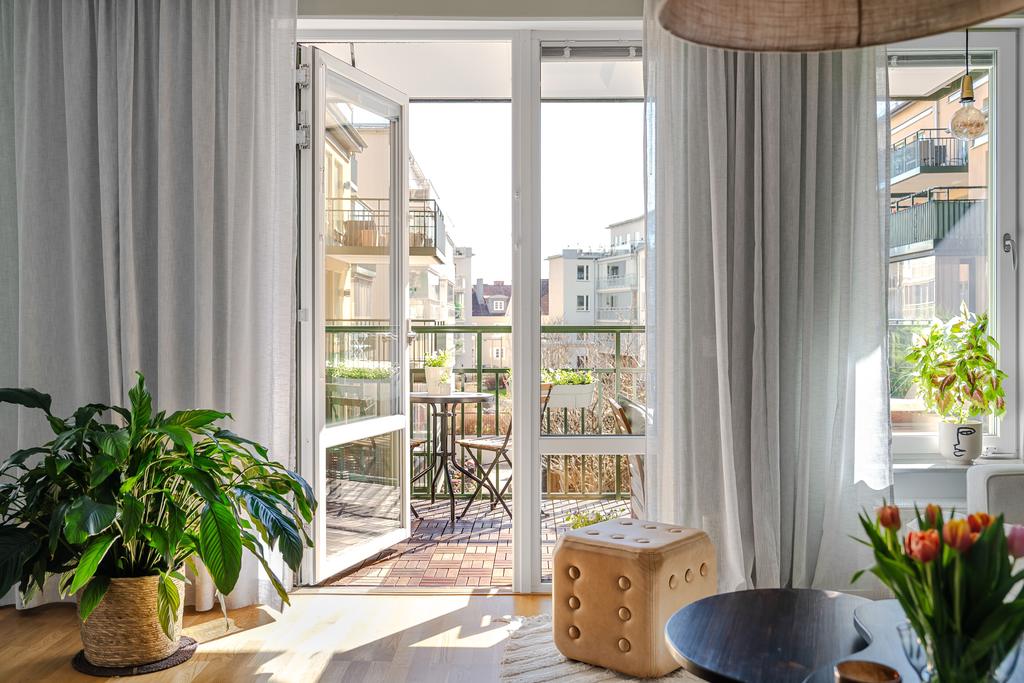 Utgång till balkong 