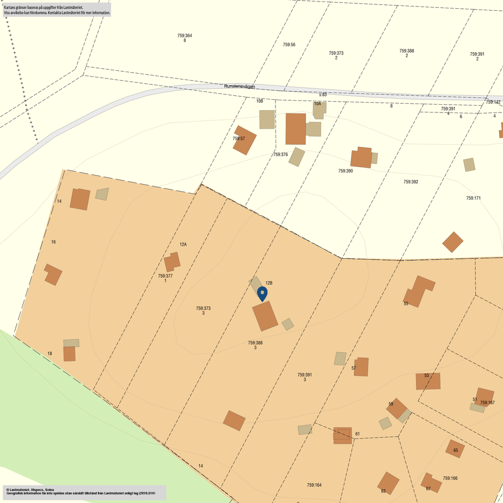 Observera att gränserna är flytande och att allemansrätten gäller
