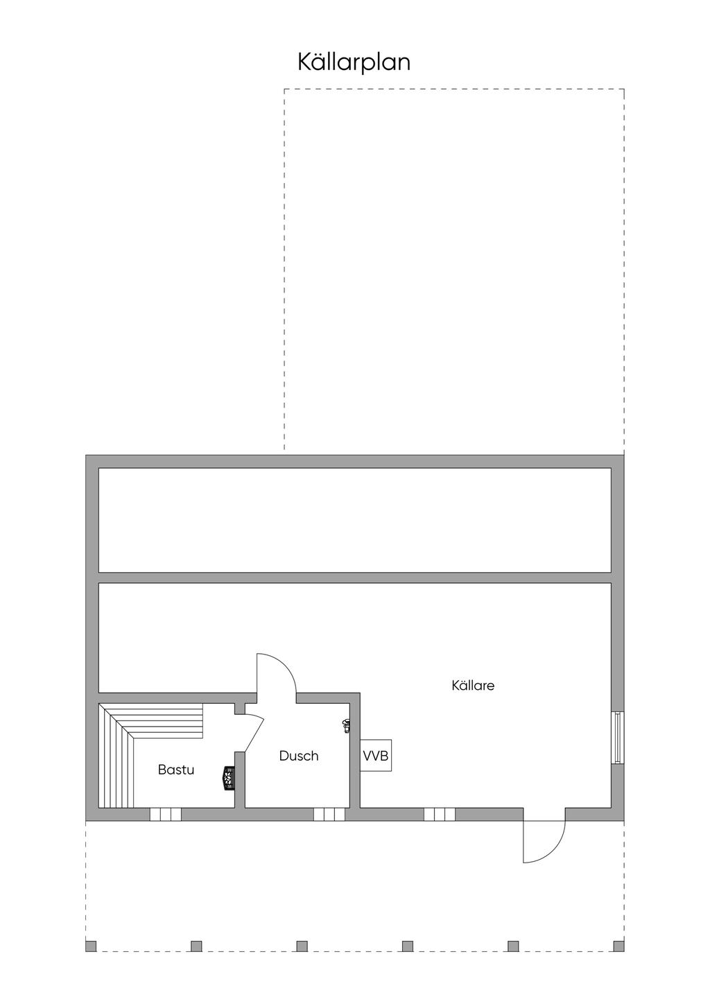 Planlösning källarplan