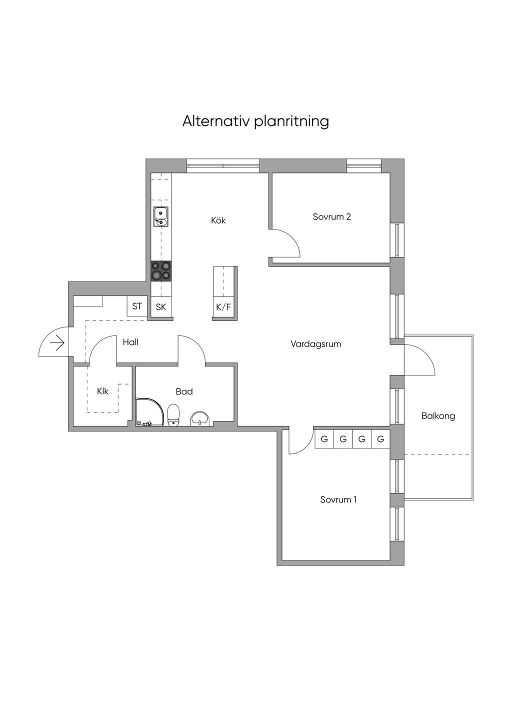 Alternativ planritning 