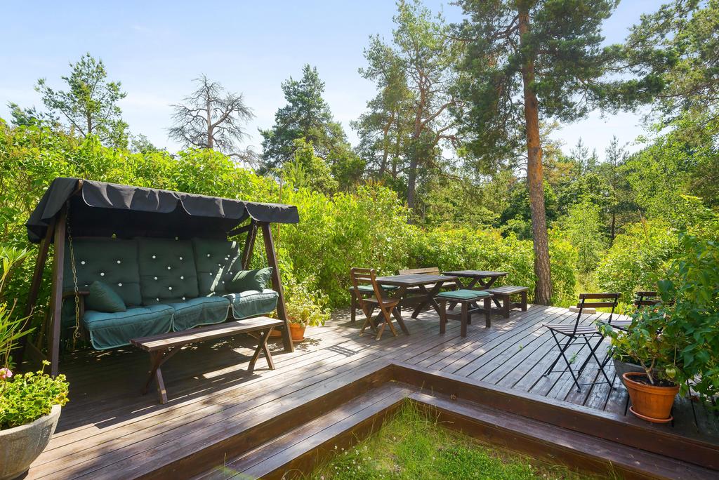 Tillgång till föreningens mysiga uteplats