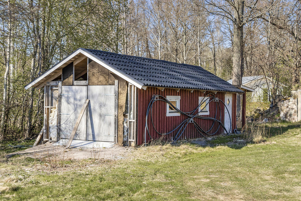 Båthuset med gjuten platta