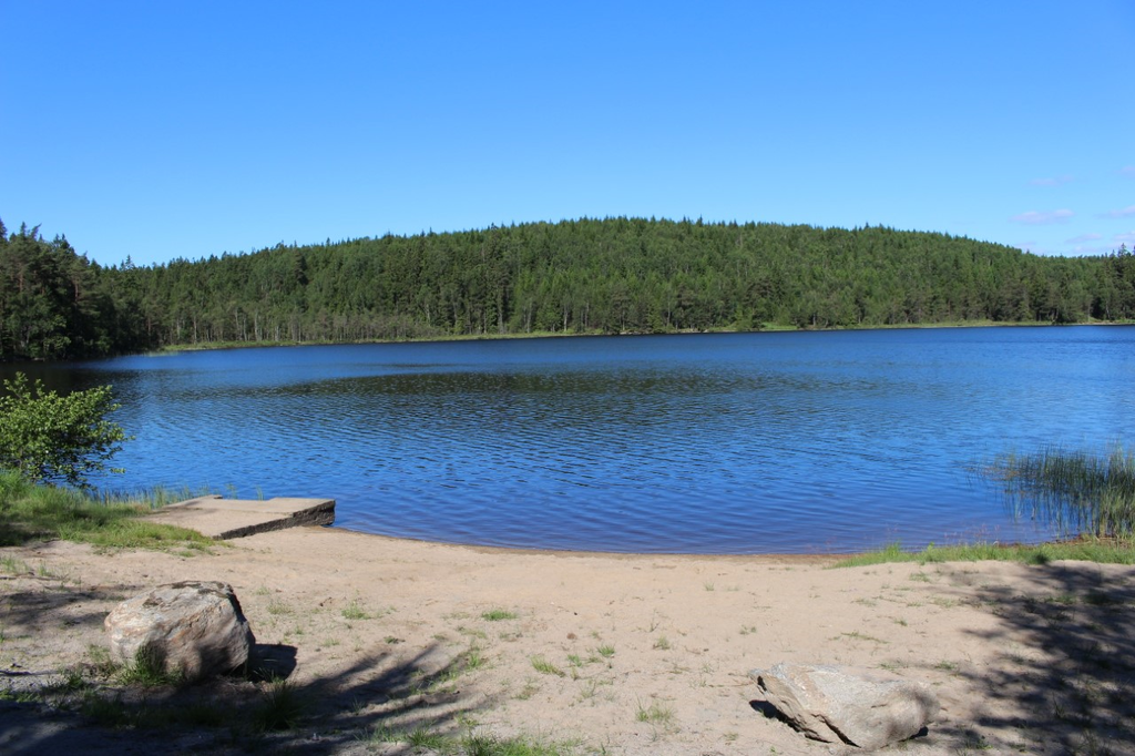 Skällsjöns fina badplats