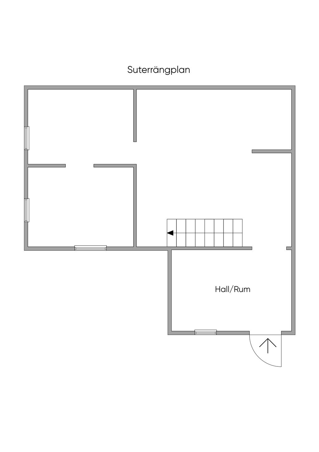 Entréplan/suterrängplan
