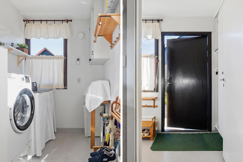 Tvättstuga med groventré