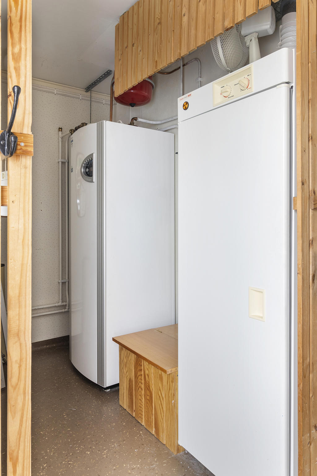 Tvättstuga med bergvärmepump