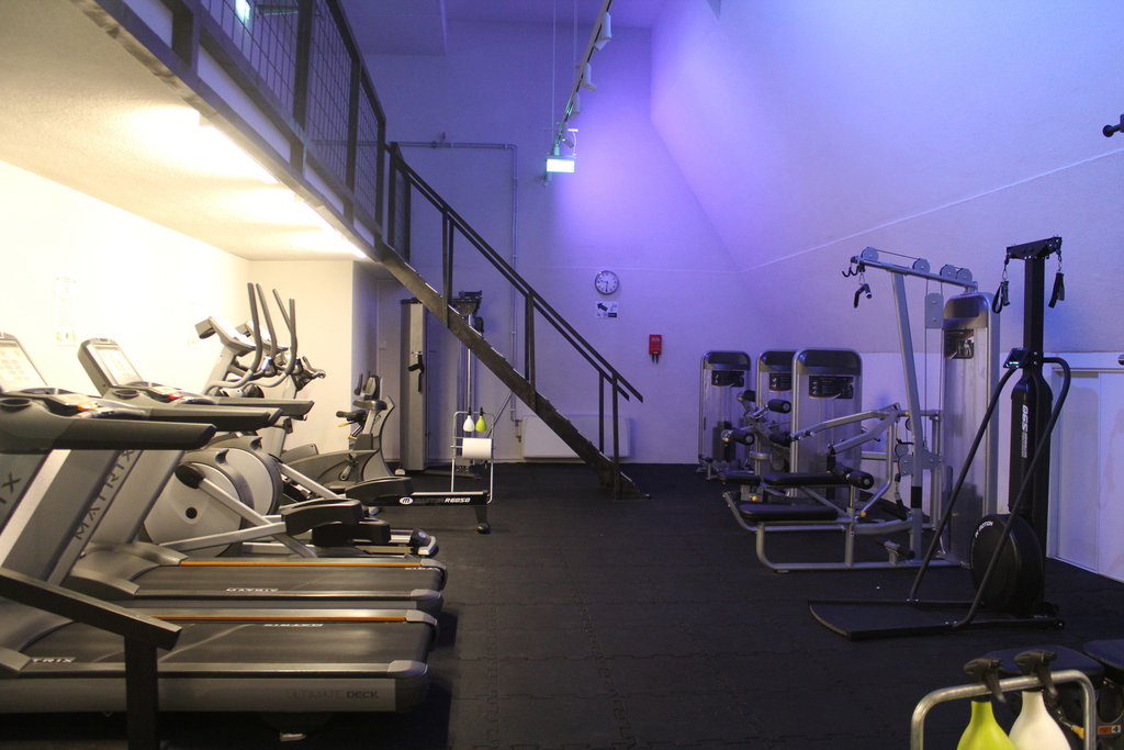 I anslutning till gymmnet finns även en bastu 