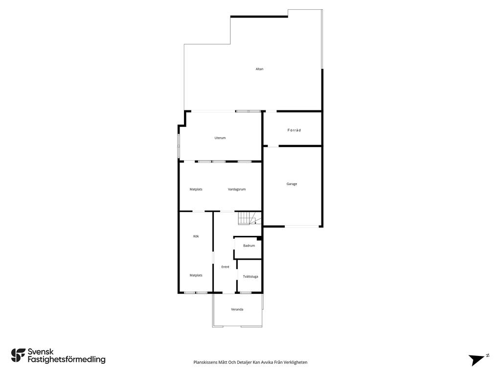 Planlösning nedre plan