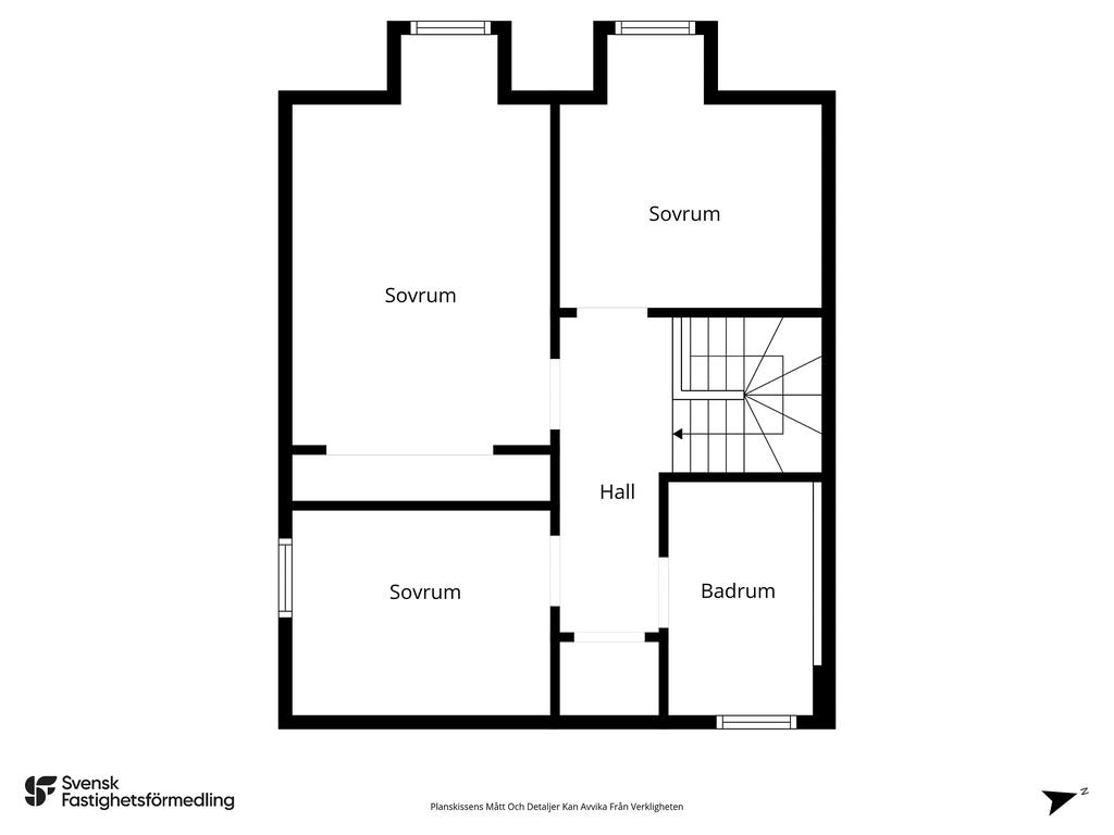 Planlösning övre plan