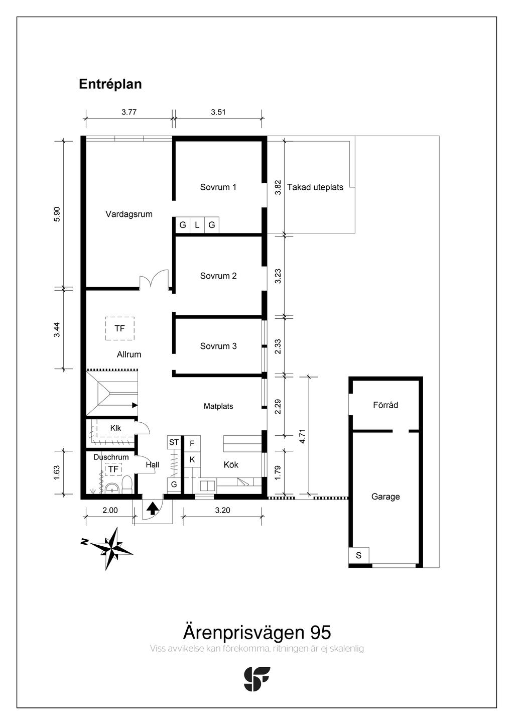 Planritning entréplan