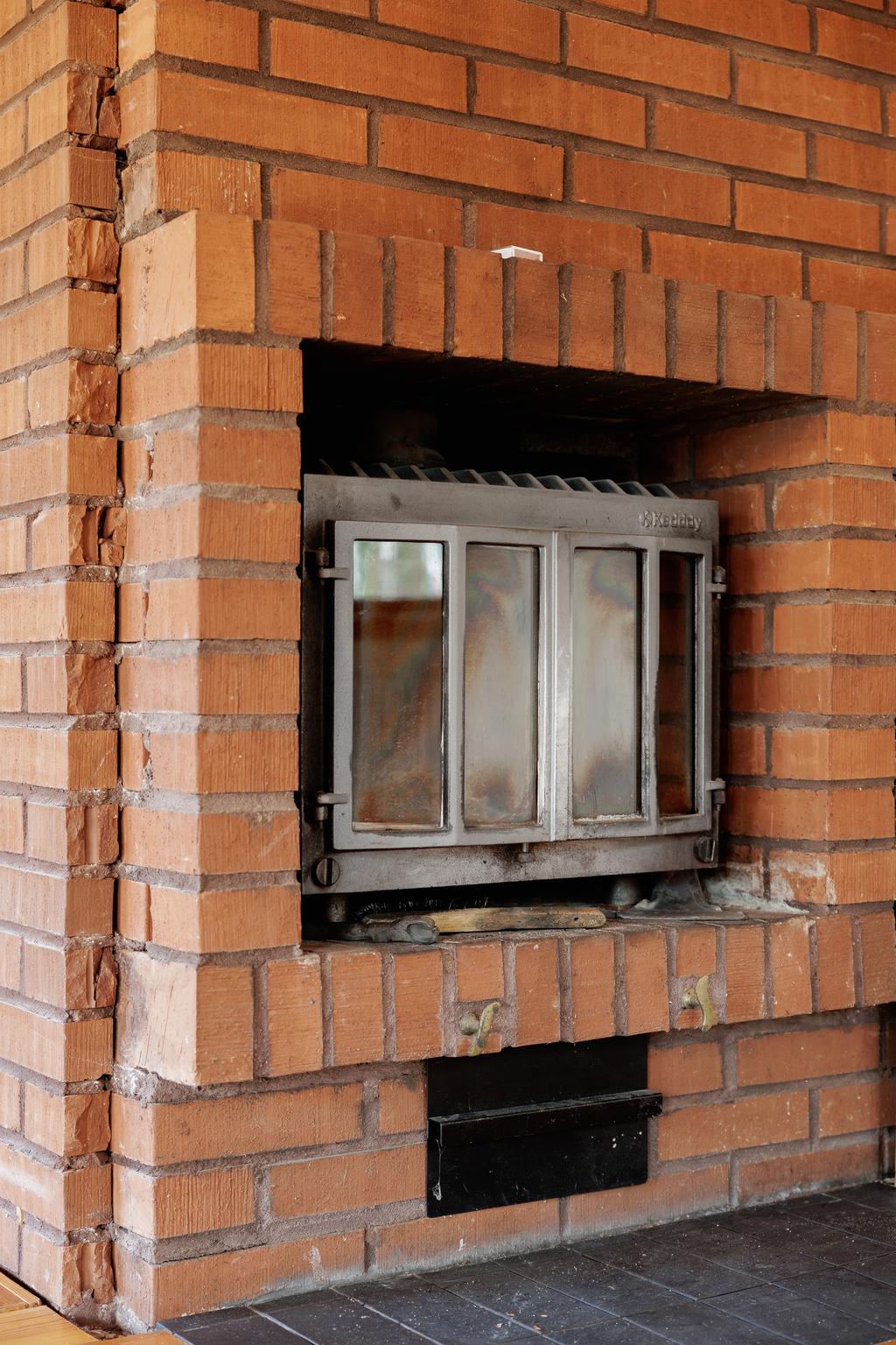 Öppen spis med kassett