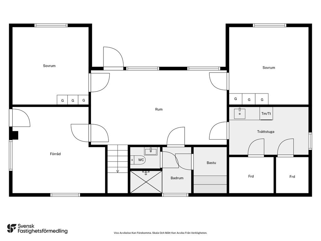 Planlösning souterrängplan
