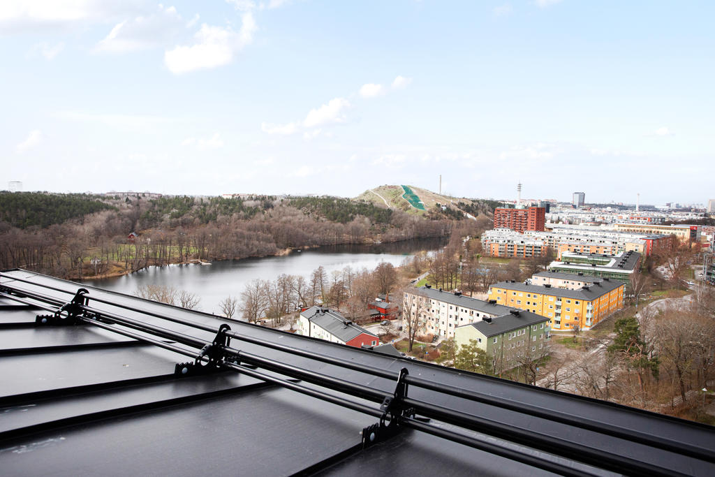 Utsikt från den gemensamma takterrassen.