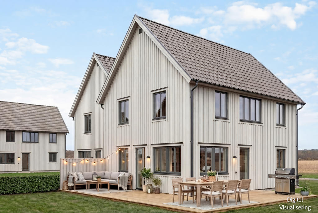 Parhus Fyrstrandsbyn (digital visualisering)