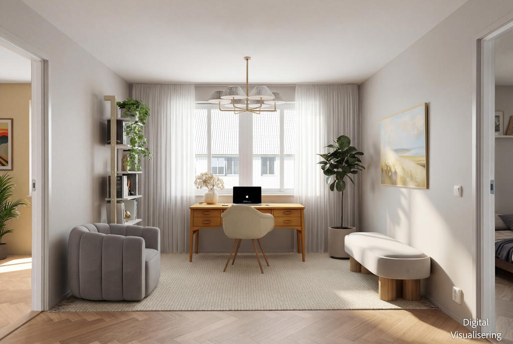 Parhus Fyrstrandsbyn (digital visualisering)