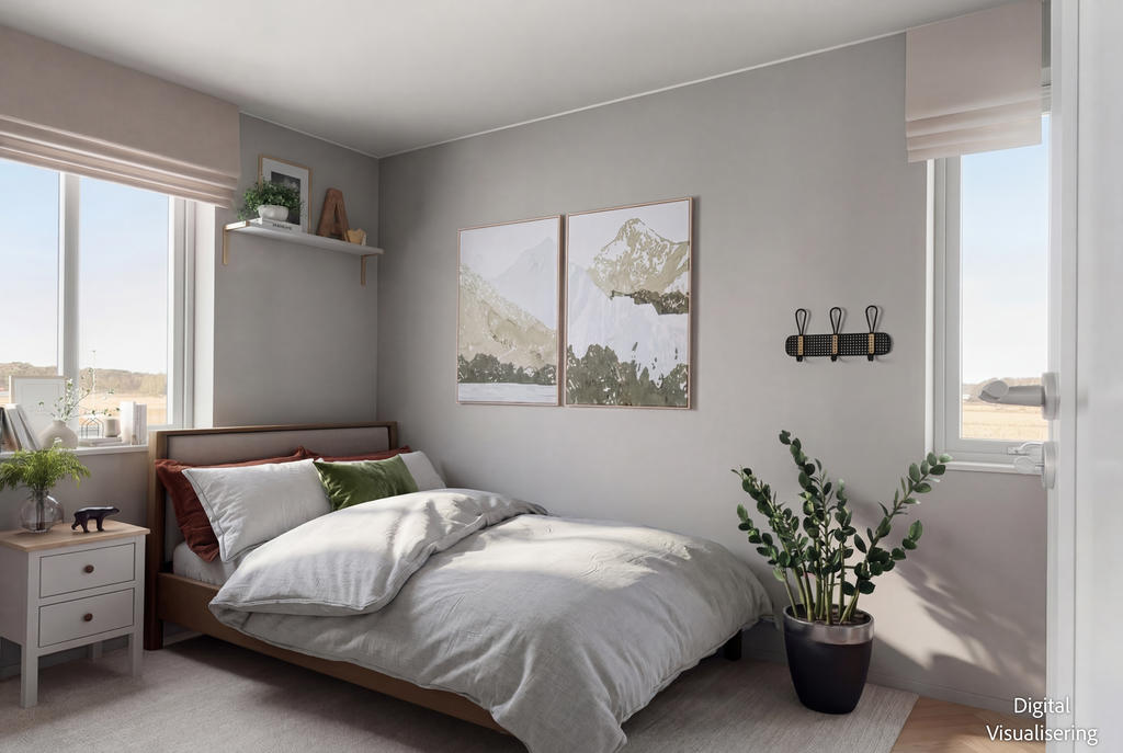 Parhus Fyrstrandsbyn (digital visualisering)