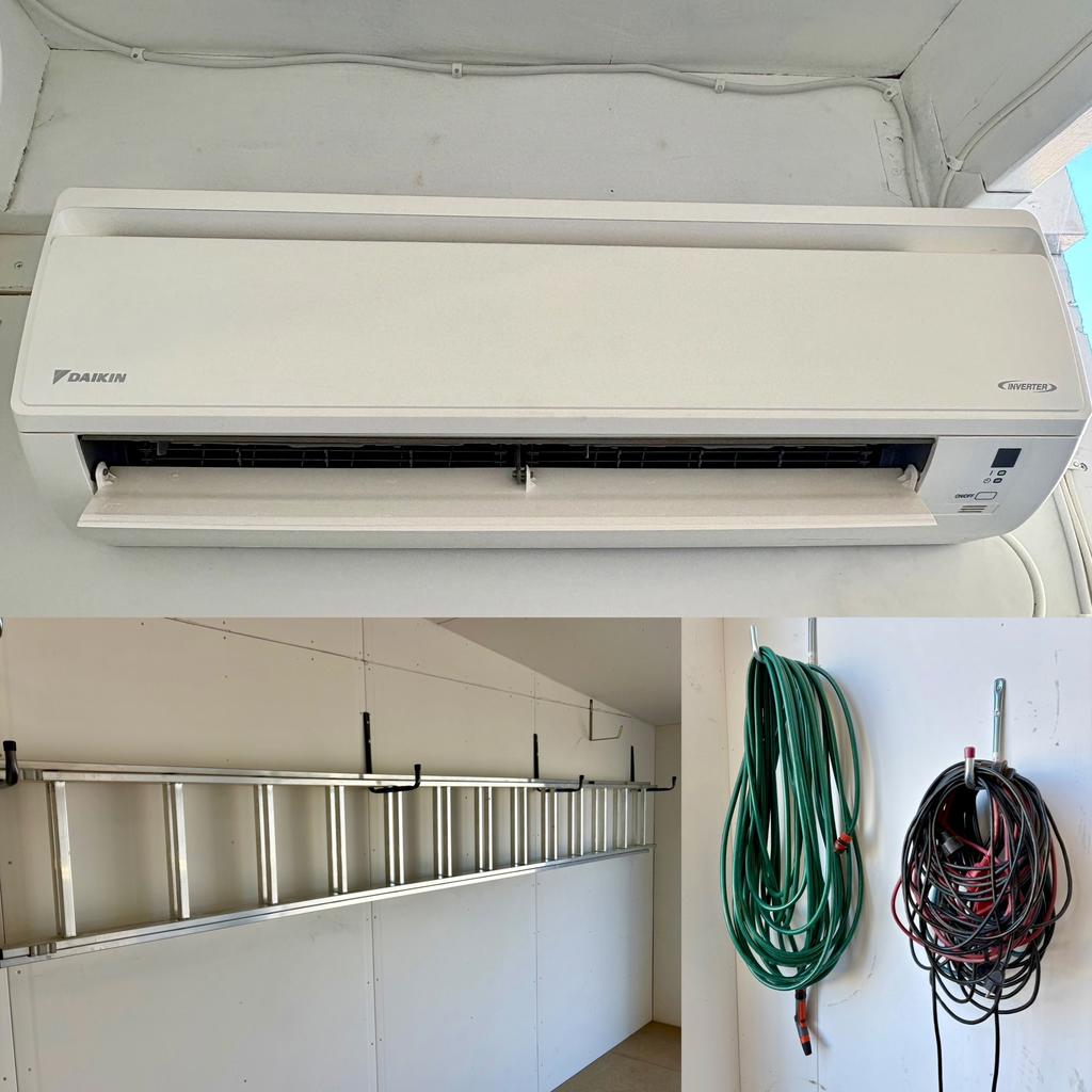 Daikin luft/luft värmepump. Stege 6,2 meter och diverse elkablar ingår