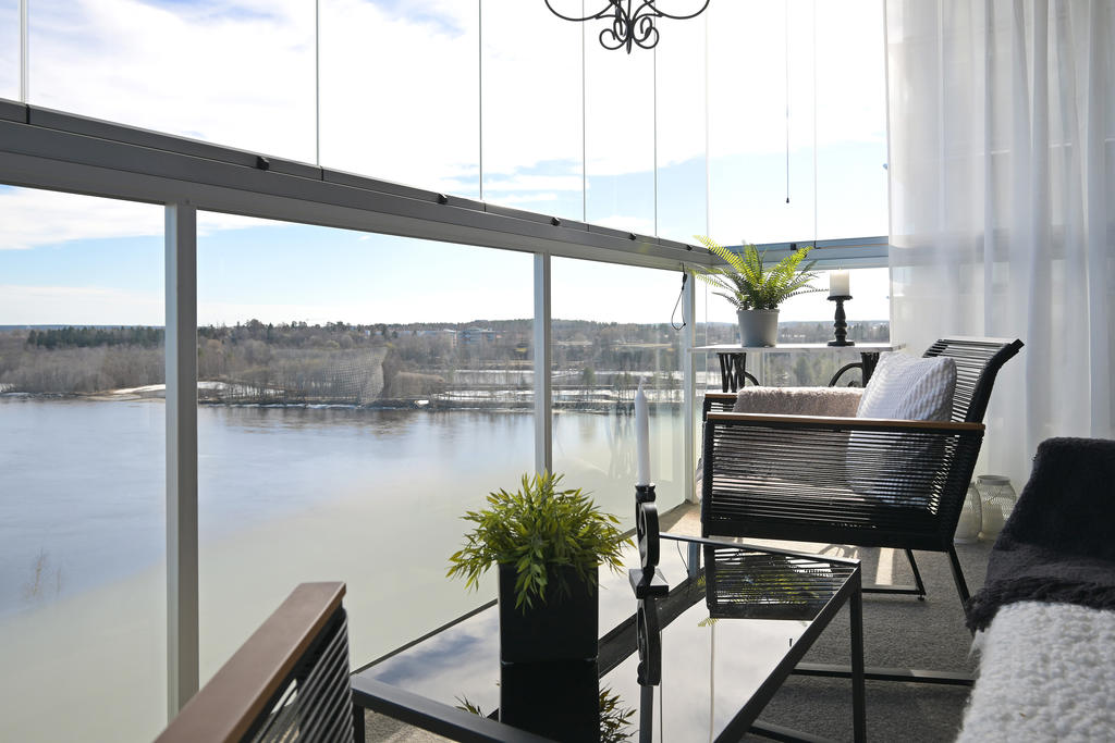 Utsikt från balkong