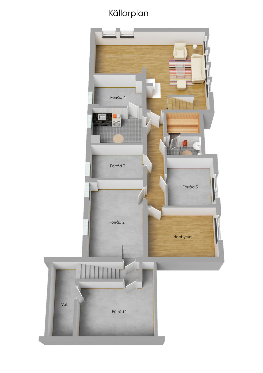 Planlösning entréplan 3D