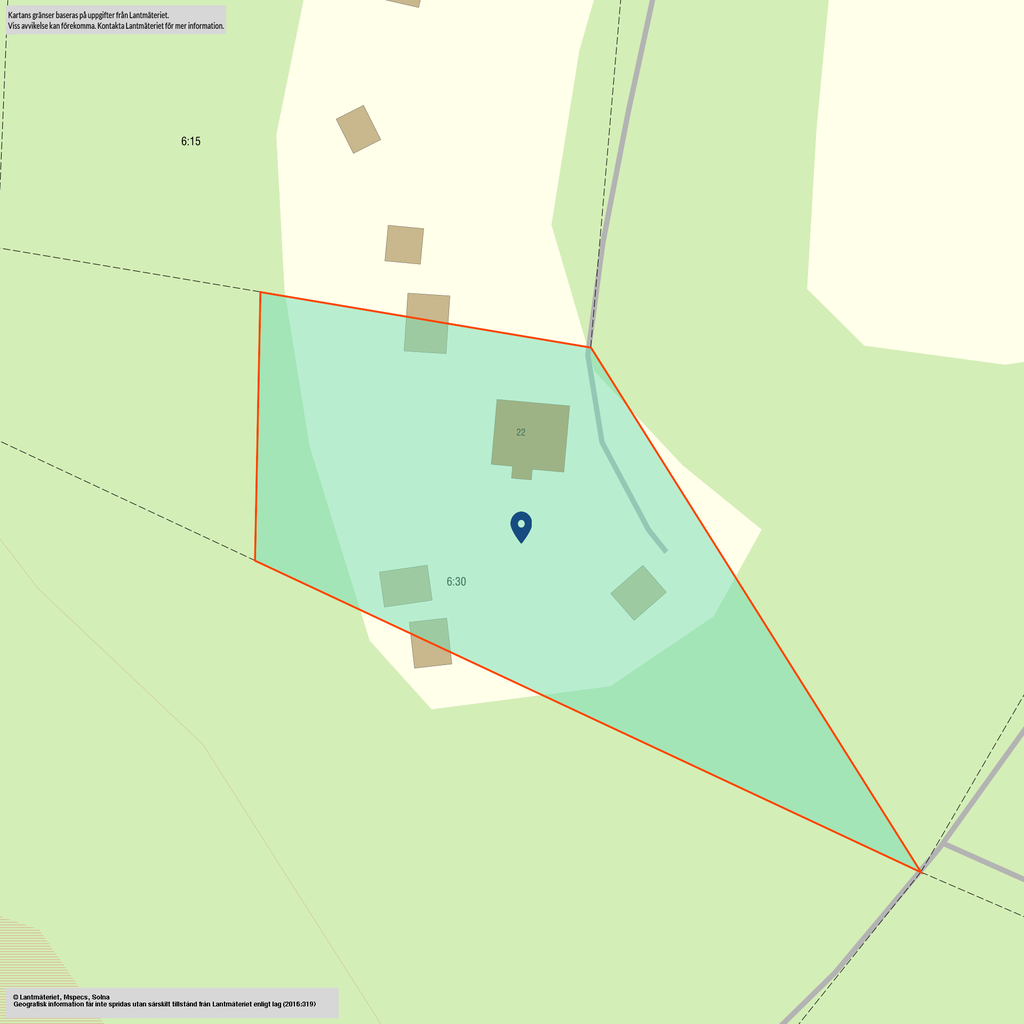 Fastighetskarta-Lillåvägen 22