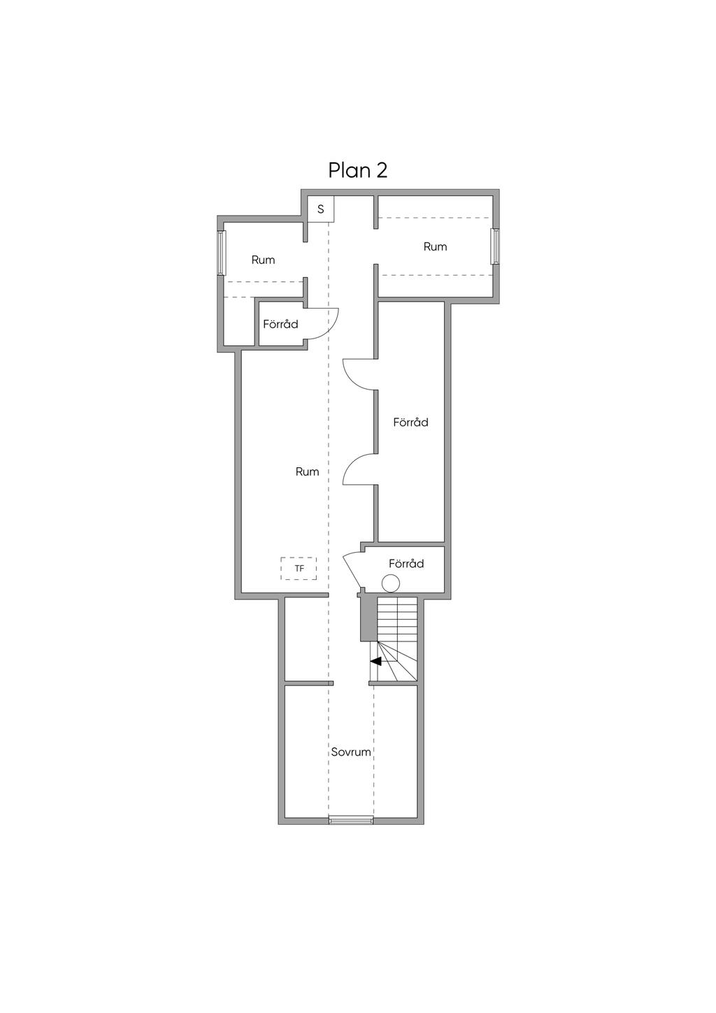 Planritning ovanplan