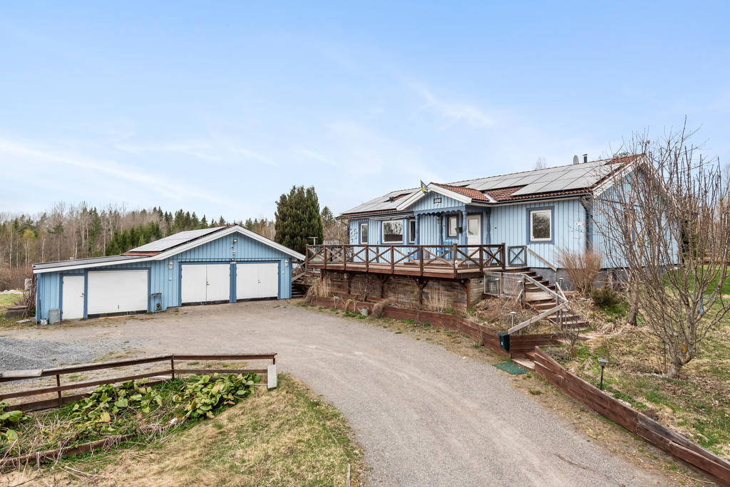 Garaget och huset