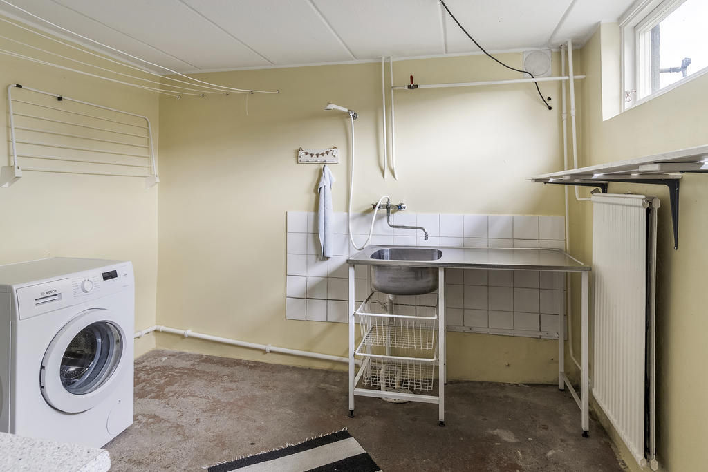 Tvättstuga i källarplan