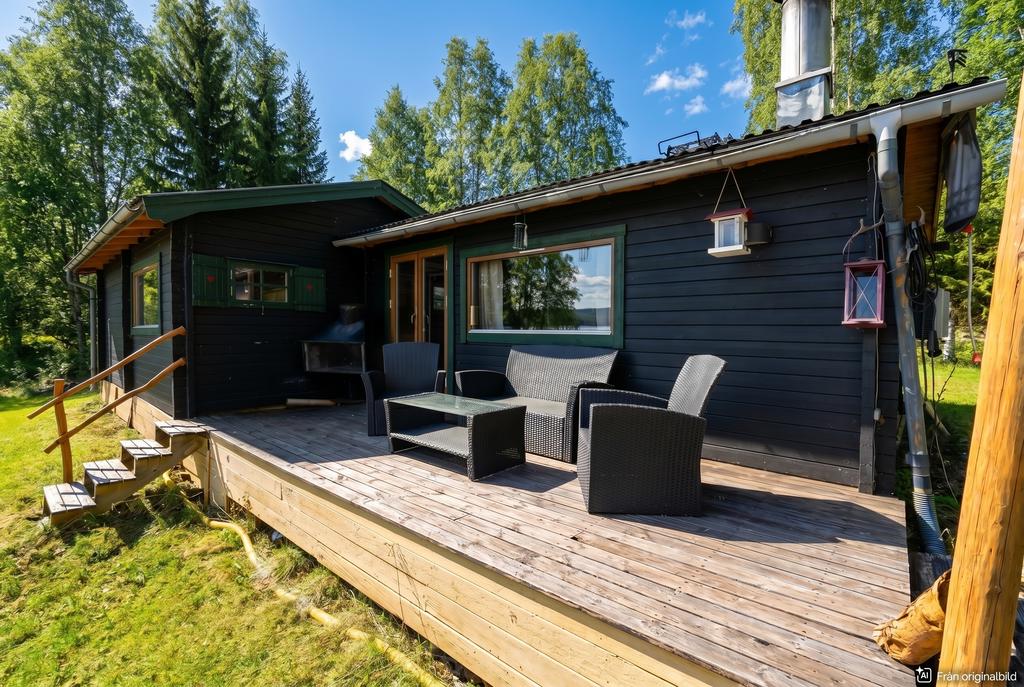 Mysig altan med lite skyddat läge 