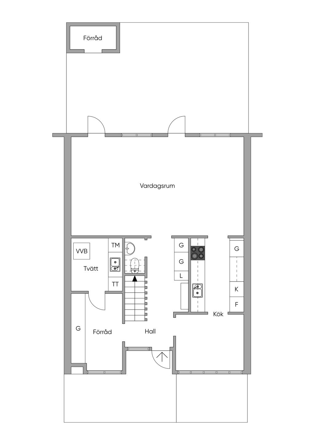 Planlösning entréplan
